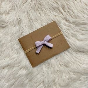 Baby Lilac Simple Bow on Nylon or Clip In